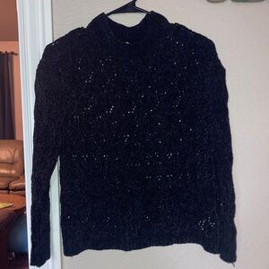 NWOT Between soft Black Sweater girls 12